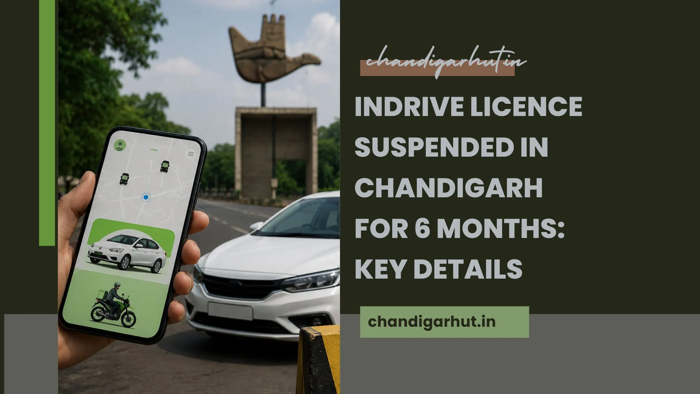 InDrive licence suspended in Chandigarh