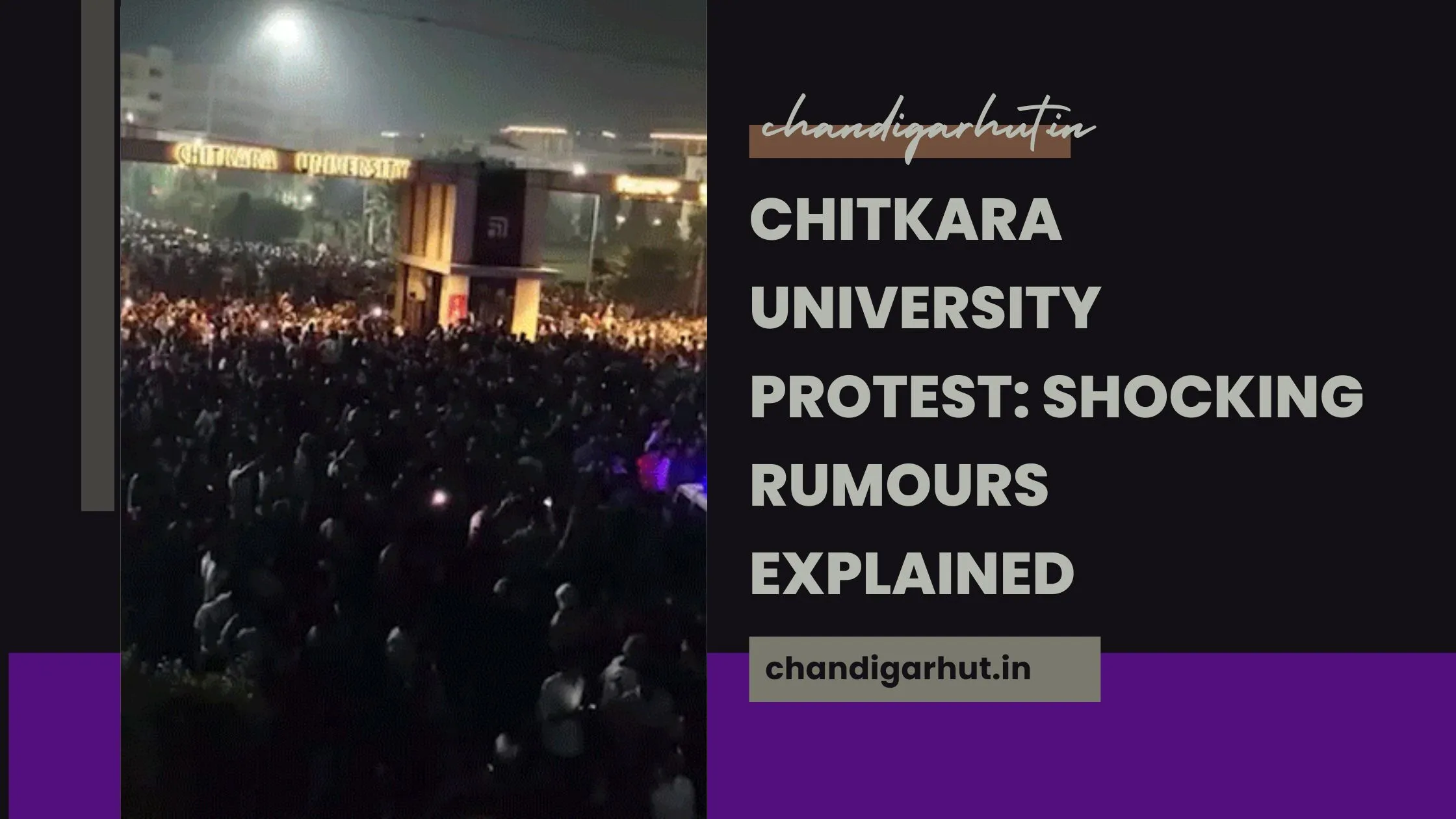 Chitkara University Protest