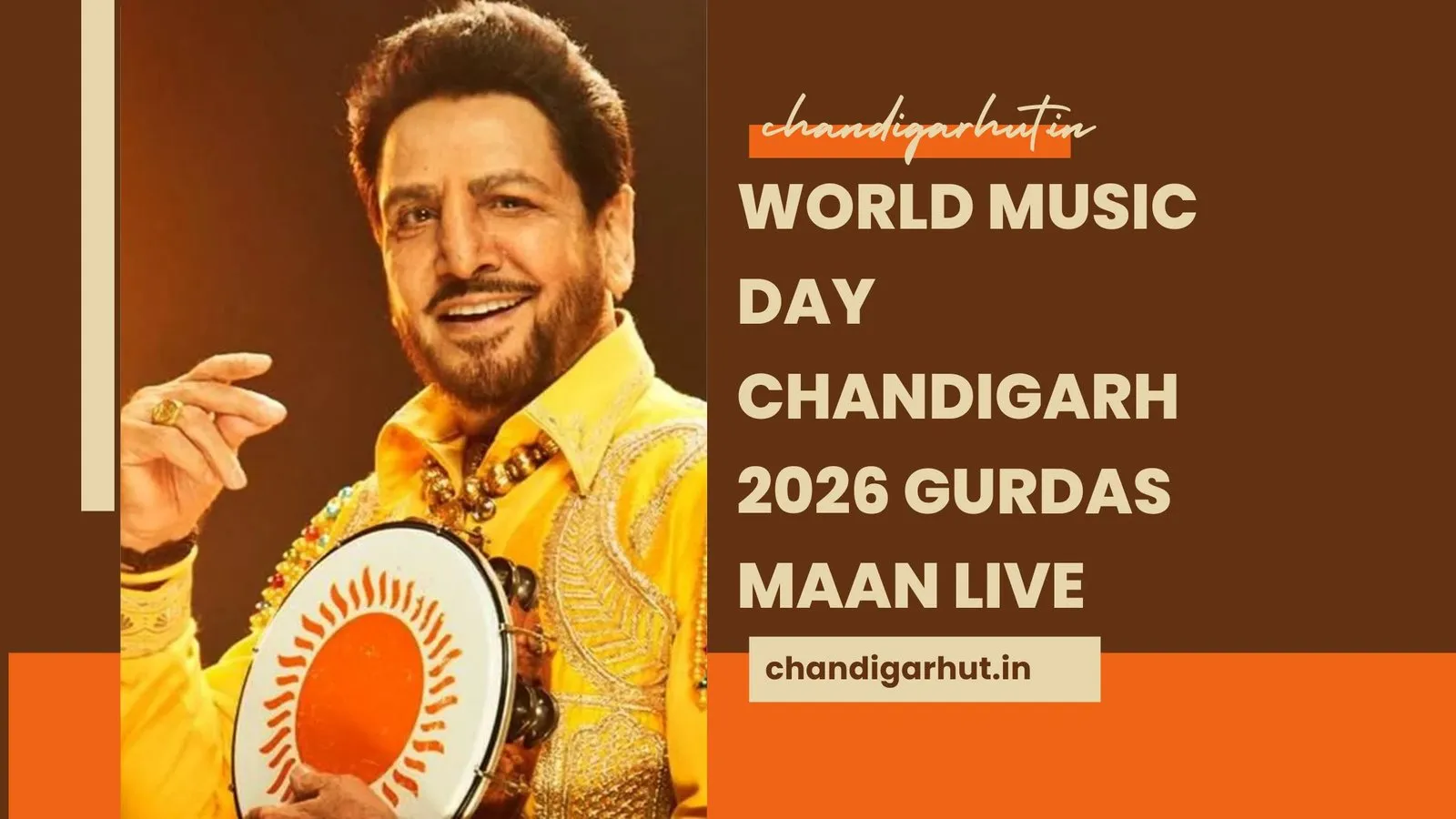 World Music Day Chandigarh 2026 Gurdas Maan Live
