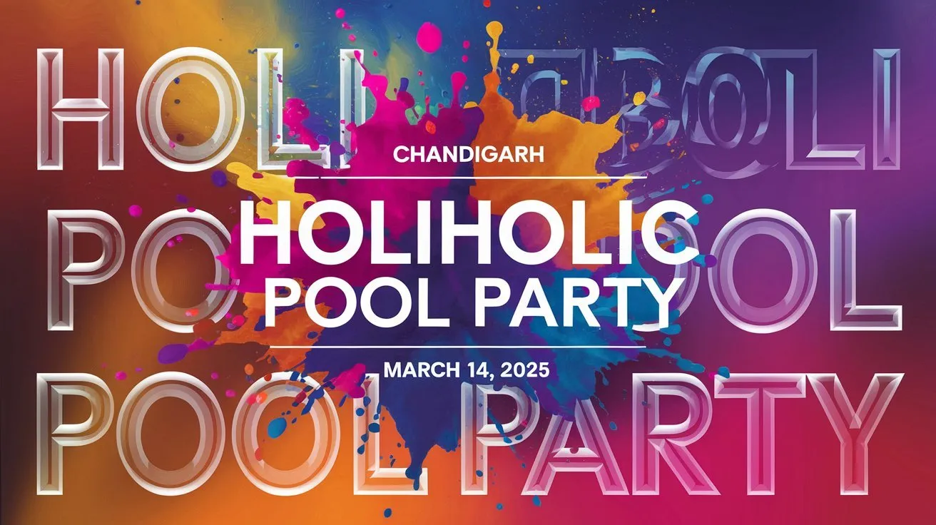 HOLIHOLIC 2025 Chandigarh – Tricity’s Biggest Holi Pool Party!