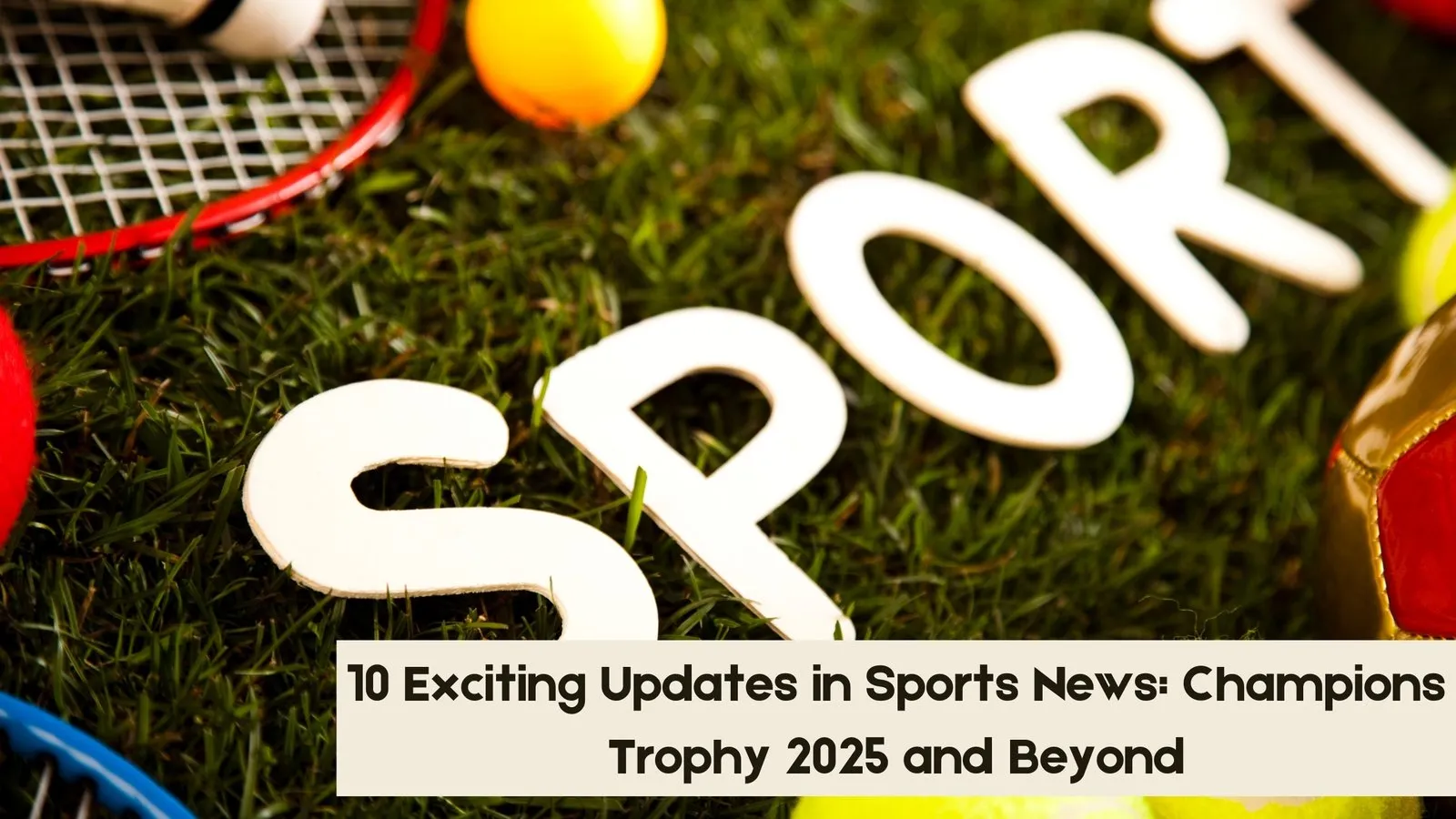 10 Exciting Updates in Sports News: Champions Trophy 2025 and Beyond