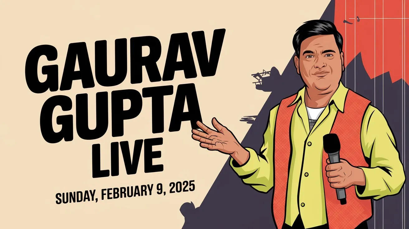 Laugh out loud with Gaurav Gupta live in Chandigarh!