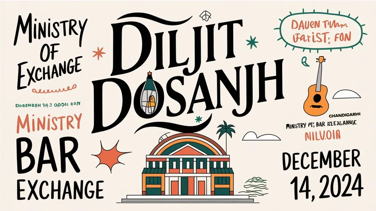 Diljit Dosanjh to Perform Live at Ministry of Bar Exchange, Chandigarh