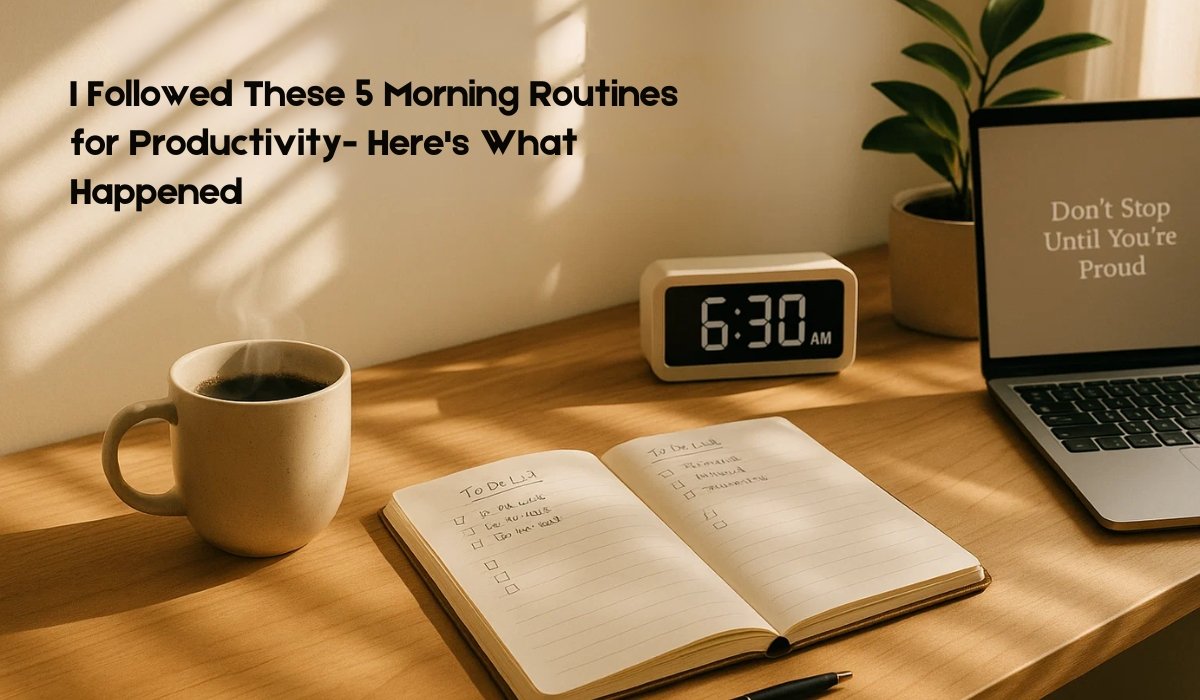 I Followed These 5 Morning Routines for Productivity — Here’s What Happened