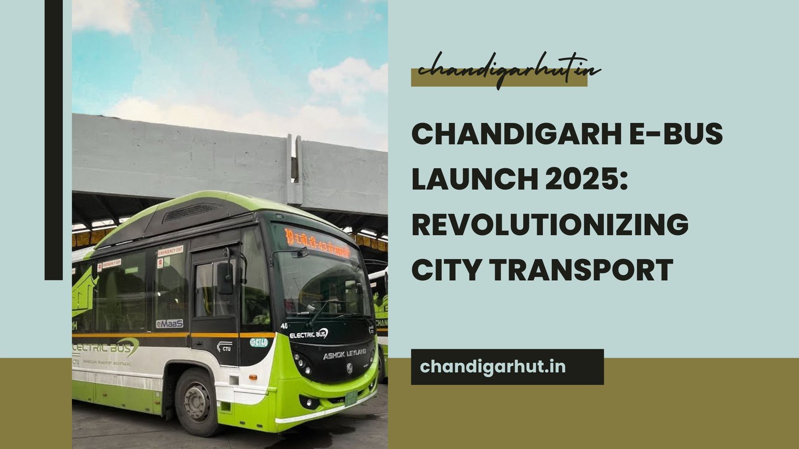 Chandigarh E-Bus Launch 2025