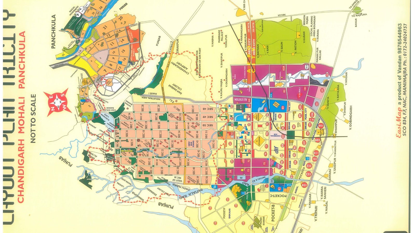 Chandigarh map Travel Guide